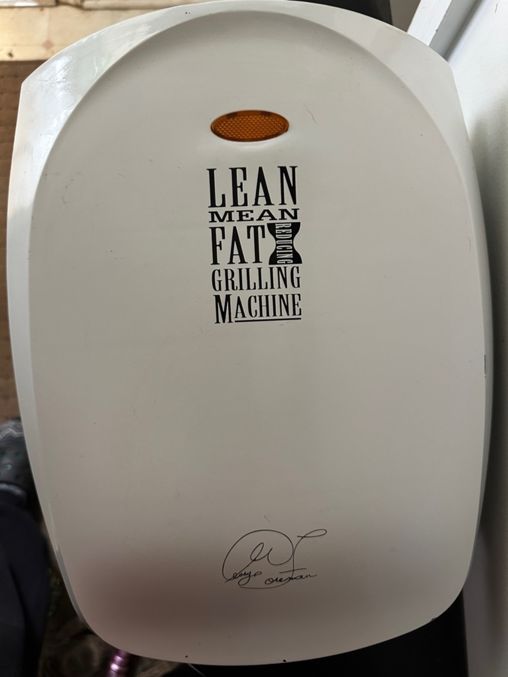 Lean Mean Fat Reducing Grilling Machine - White Electric Grill